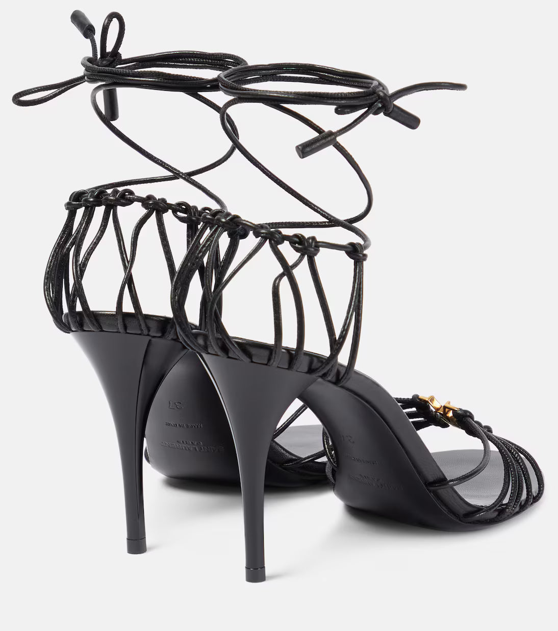 Saint Laurent Babylone 90 leather sandals