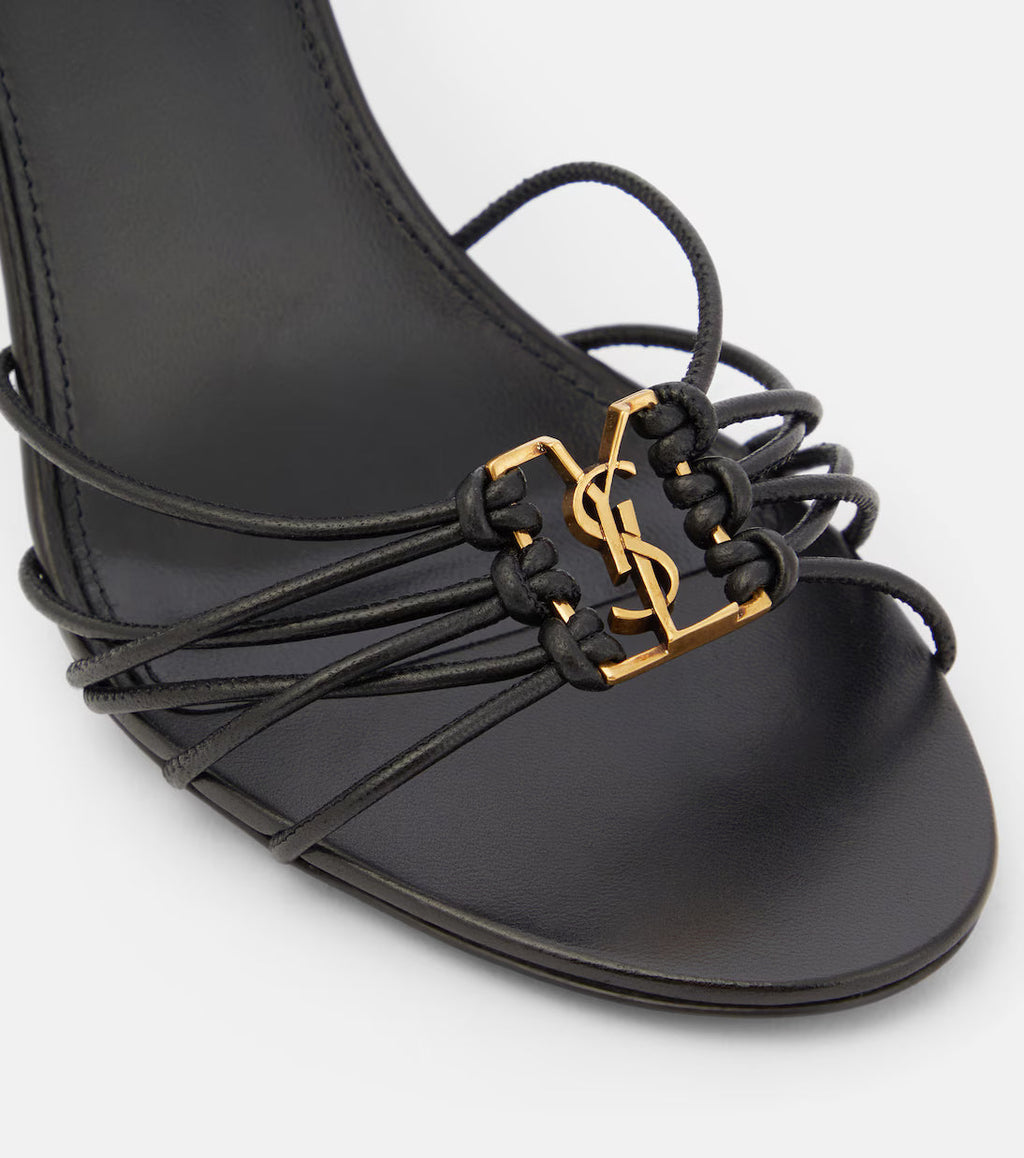 Saint Laurent Babylone 90 leather sandals
