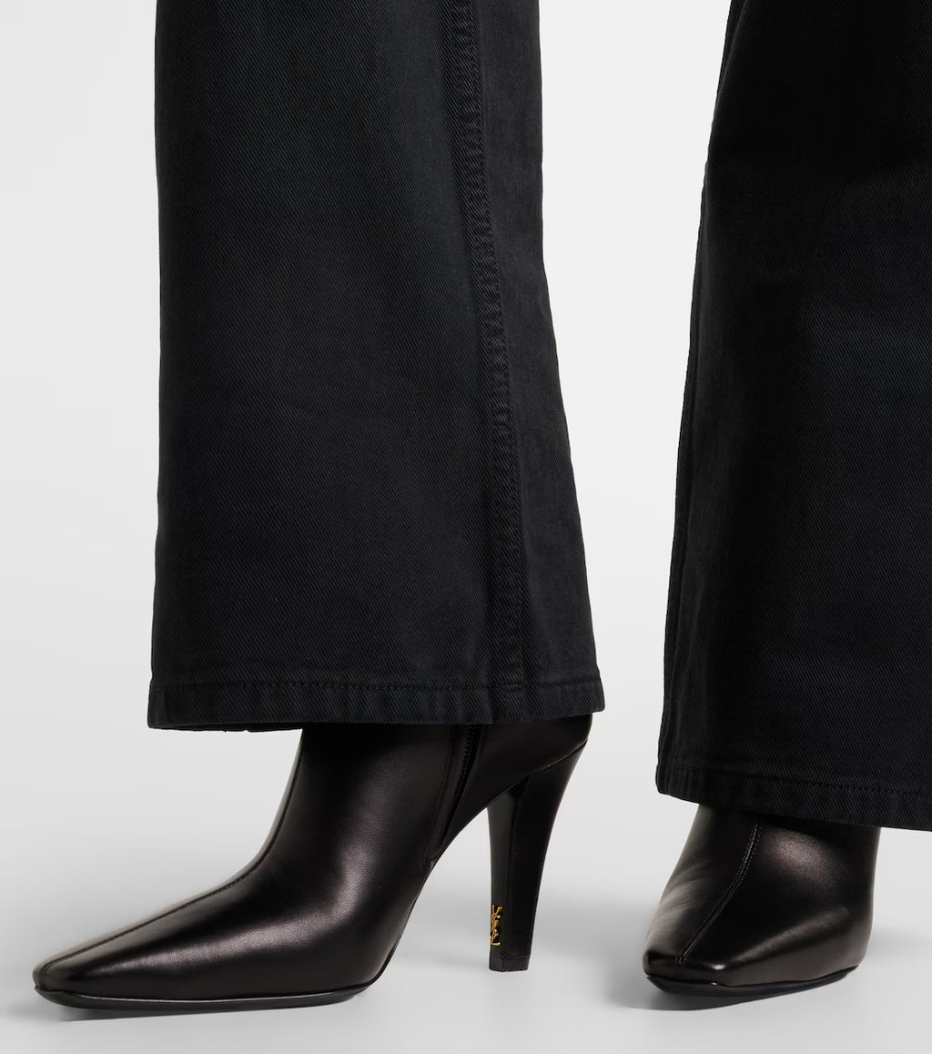 Saint Laurent Jill 95 leather ankle boots