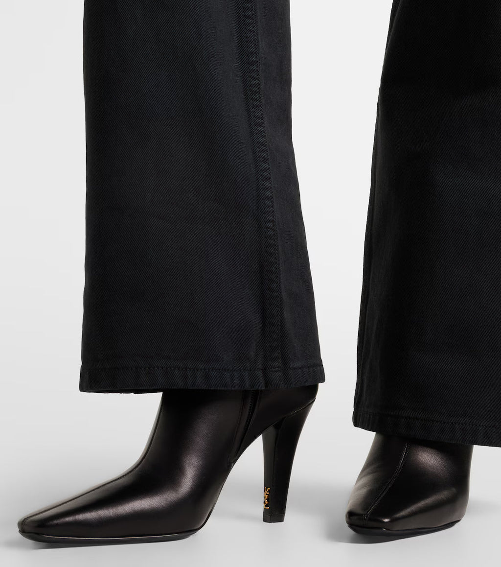 Saint Laurent Jill 95 leather ankle boots