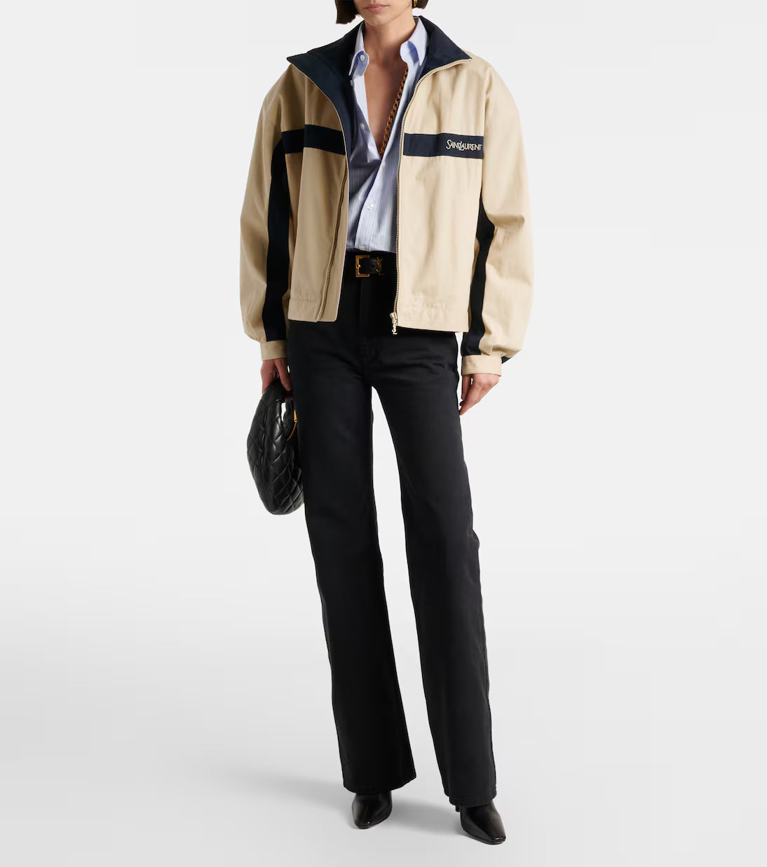 Saint Laurent Jill 95 leather ankle boots