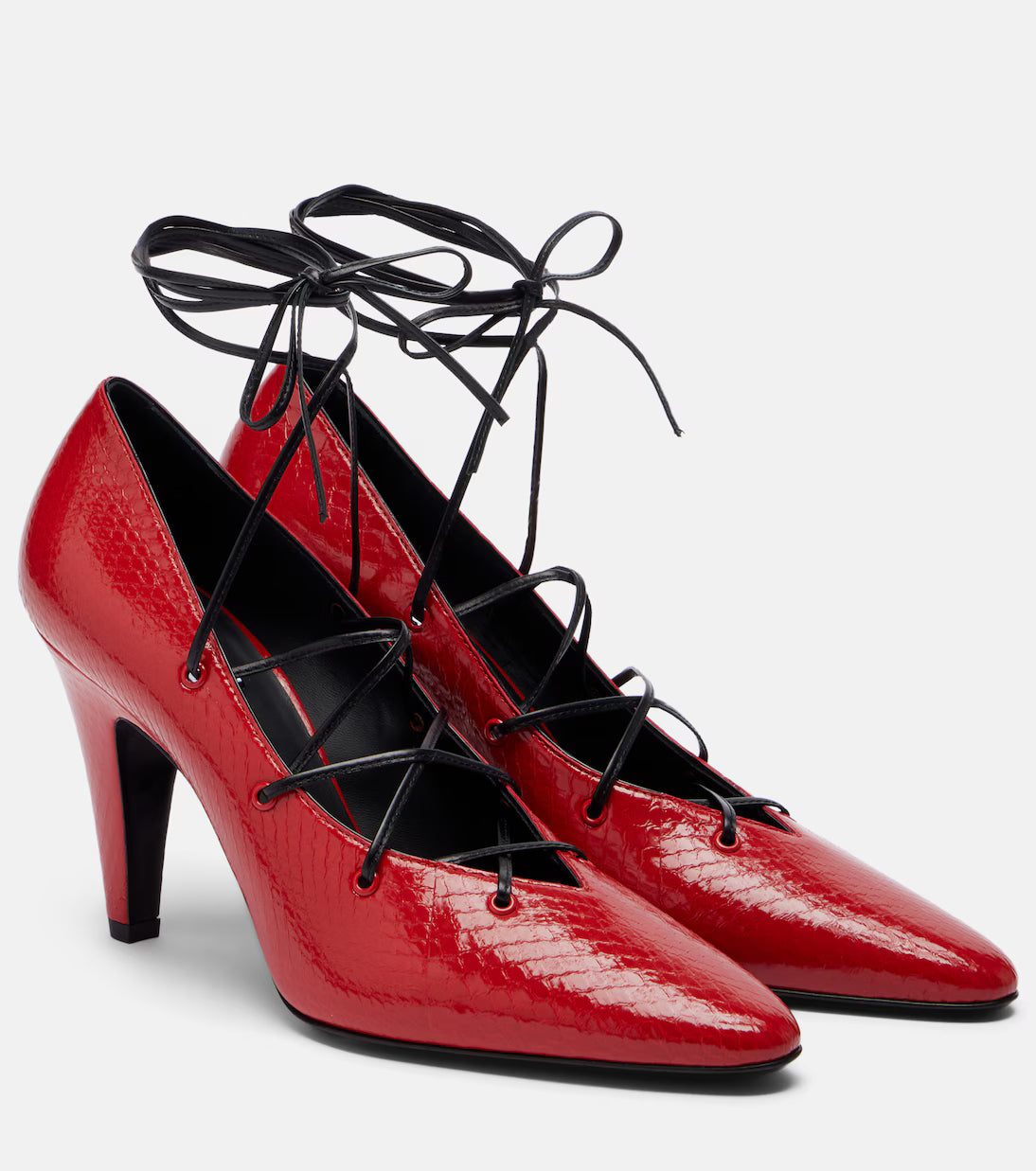Alaïa Snake-effect leather pumps