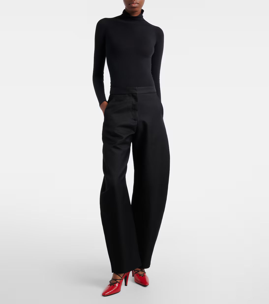 Alaïa Snake-effect leather pumps