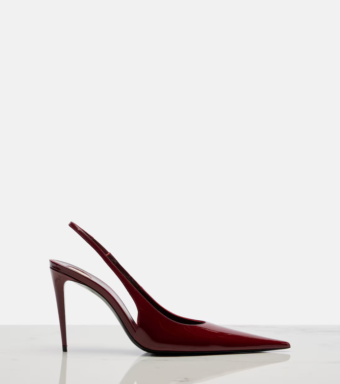Saint Laurent Guermantes patent leather slingback pumps