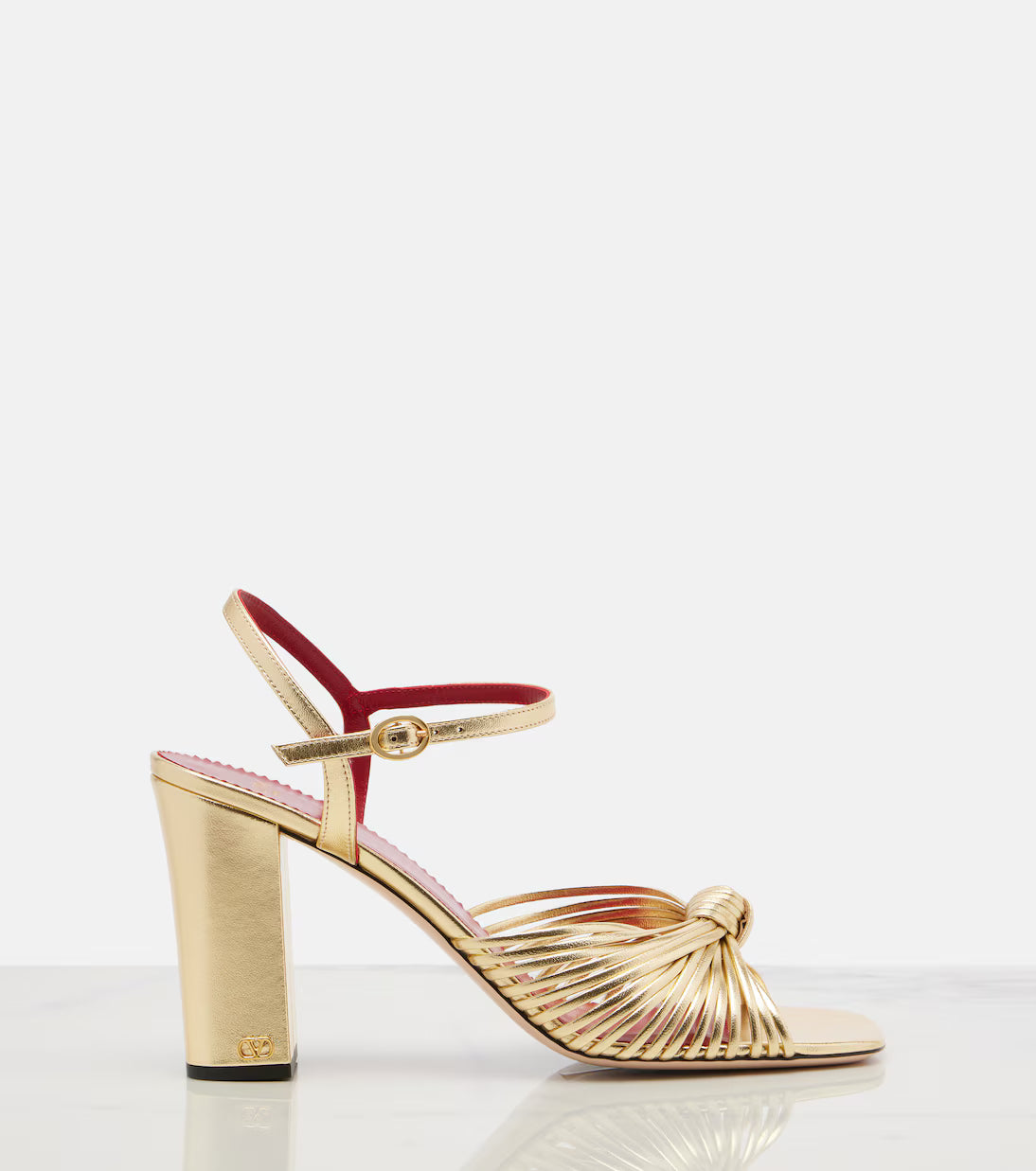 Valentino Garavani Annet metallic leather sandals