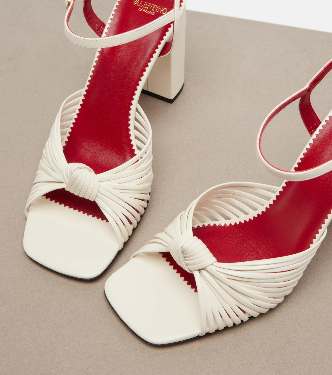 Valentino Garavani Annet leather slingback sandals