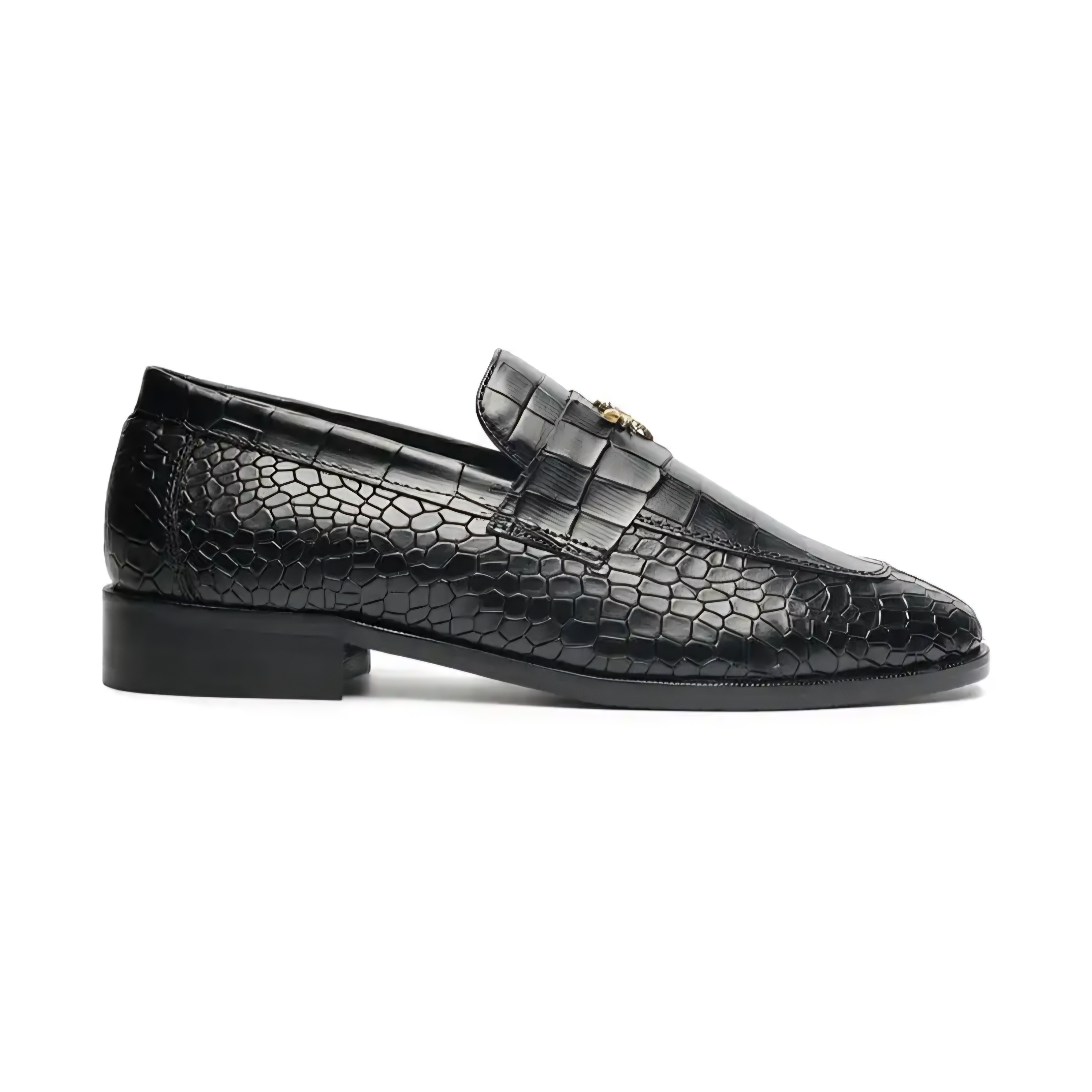 RoyalSole Men Textured Tunit Cherry Loafer Wooden Sole